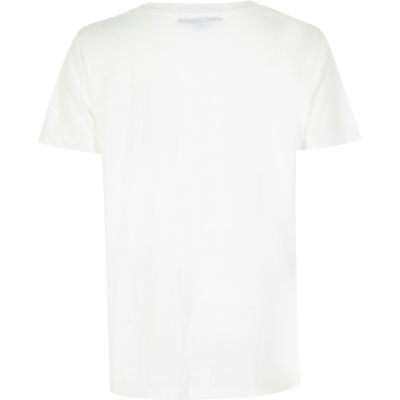Boys white Empire State city print t-shirt